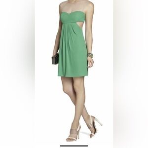BCBGMAXAZRIA Mini Dress-Green-Size 0